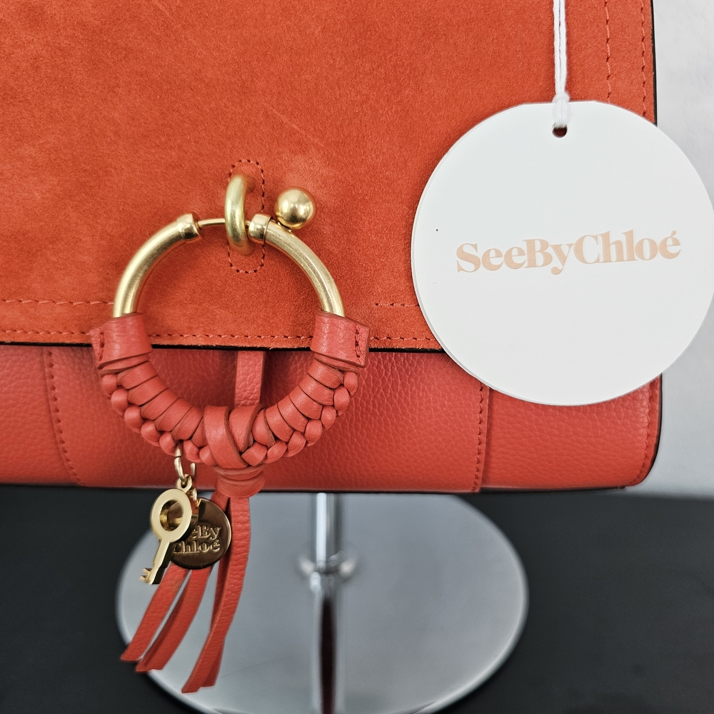 See By Chloe Coral Summer Satchel with Gold Hardware - Picture 7 of 17